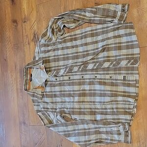 Men's sz large Arc'teryx plaid button up shirt